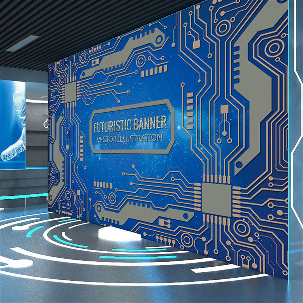 Board Game Cafe - custom Technical feeling electronic circuit board