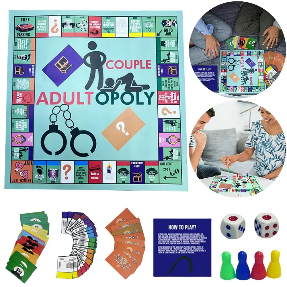 Board Game For Couple - ^^ultopoly Board Game Couple Adult Opoly