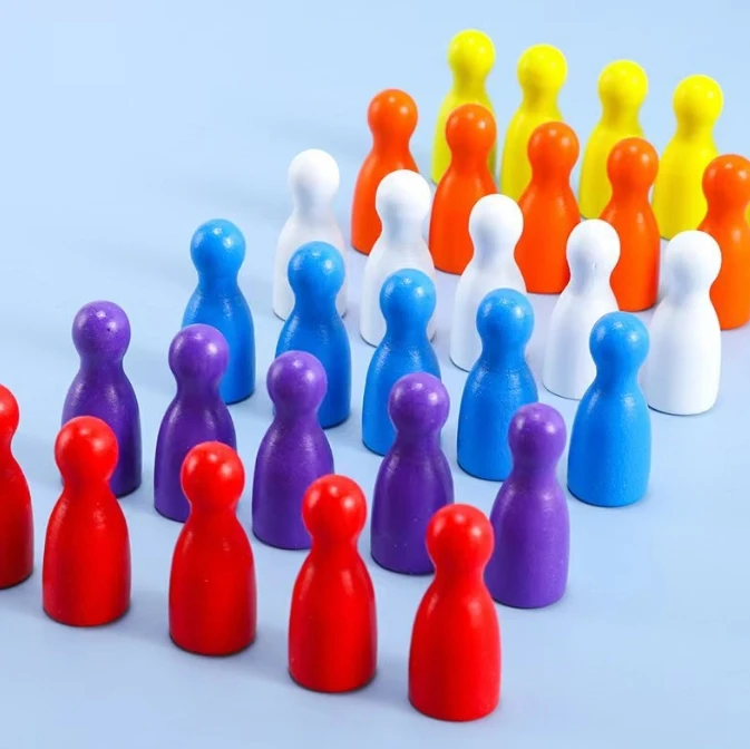 100 Pcs Colorful Wooden Chess  – Board Game Loop Bewertung und Preis
