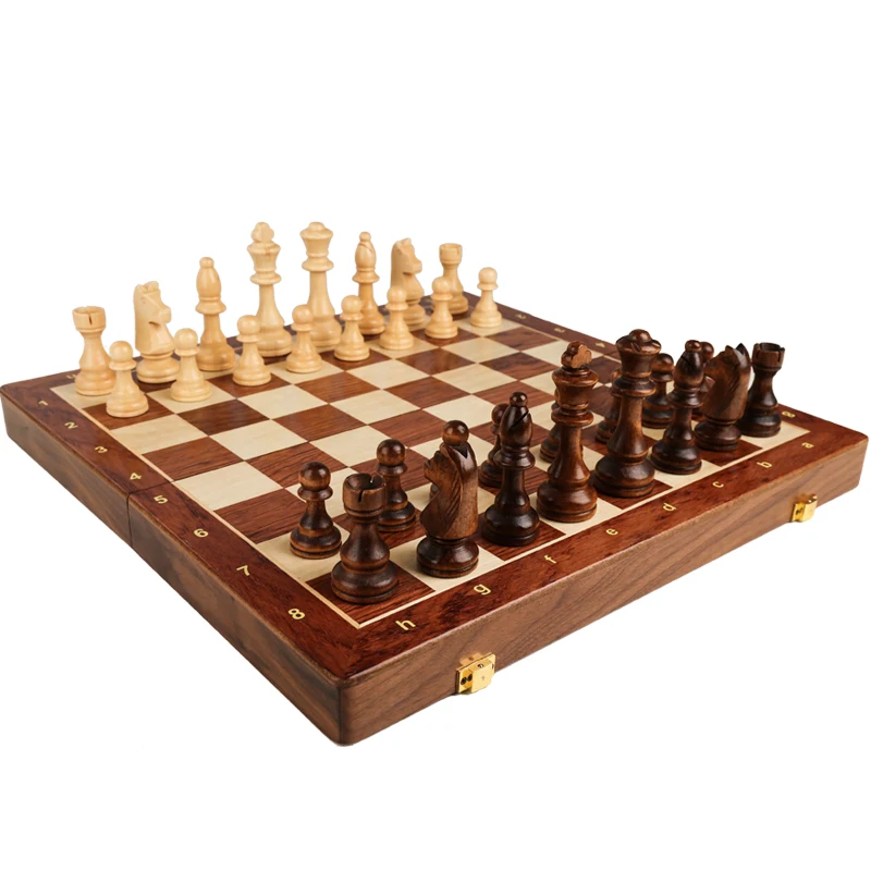 Chess Set Top Grade Wooden Fol – Board Game Yearbook Bewertung und Preis
