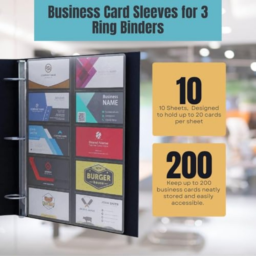 Business Card Sleeves for 3 Ri – Card Sleeves Protector Bewertung und Preis