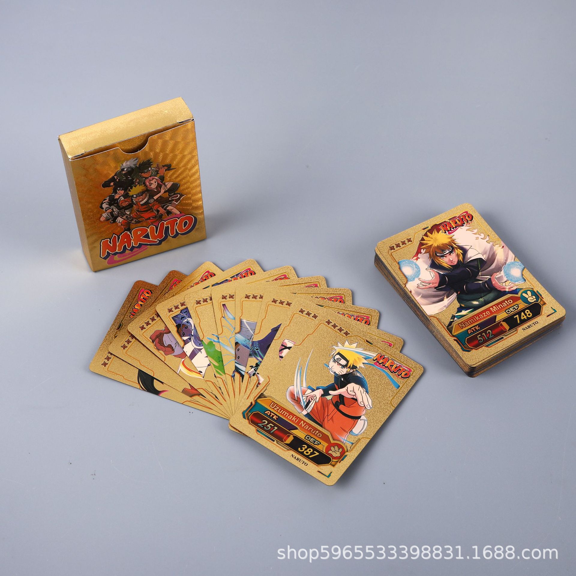 55pcs Naruto Card Gold English – Board Game Is Bewertung und Preis