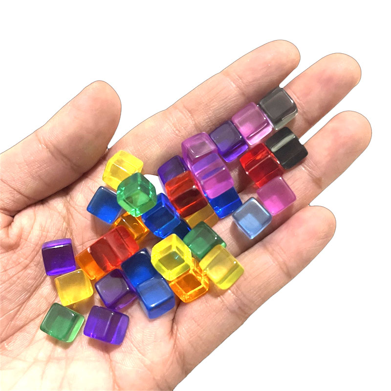 100pcs/set 8mm Clear Cube Dice – Board Game Loop Bewertung und Preis