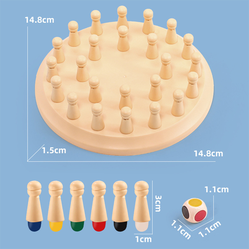 Wooden Memory Match Stick Ches – Board Game Oath Bewertung und Preis