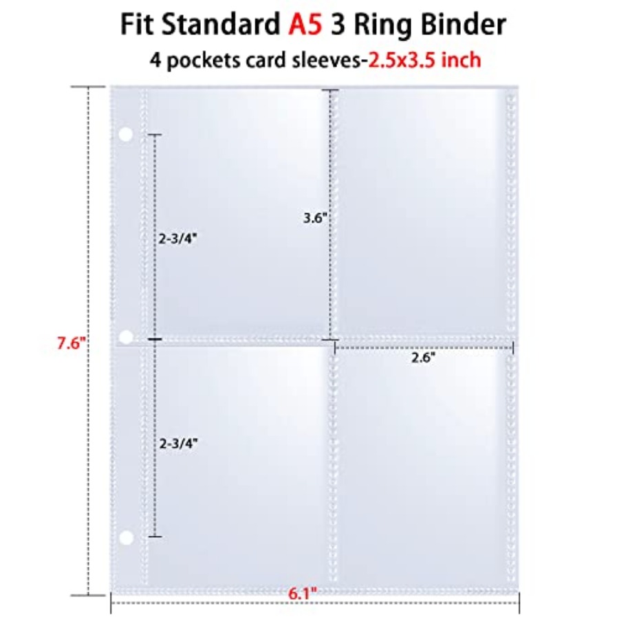 400 Pockets 2.5x3.5 Trading Ca – Card Sleeves Protector Bewertung und Preis