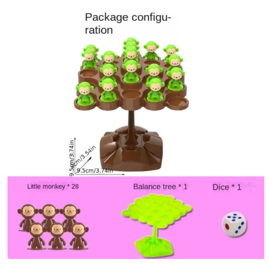 Monkey Balance Tree Focus Bala – Board Game Word Bewertung und Preis