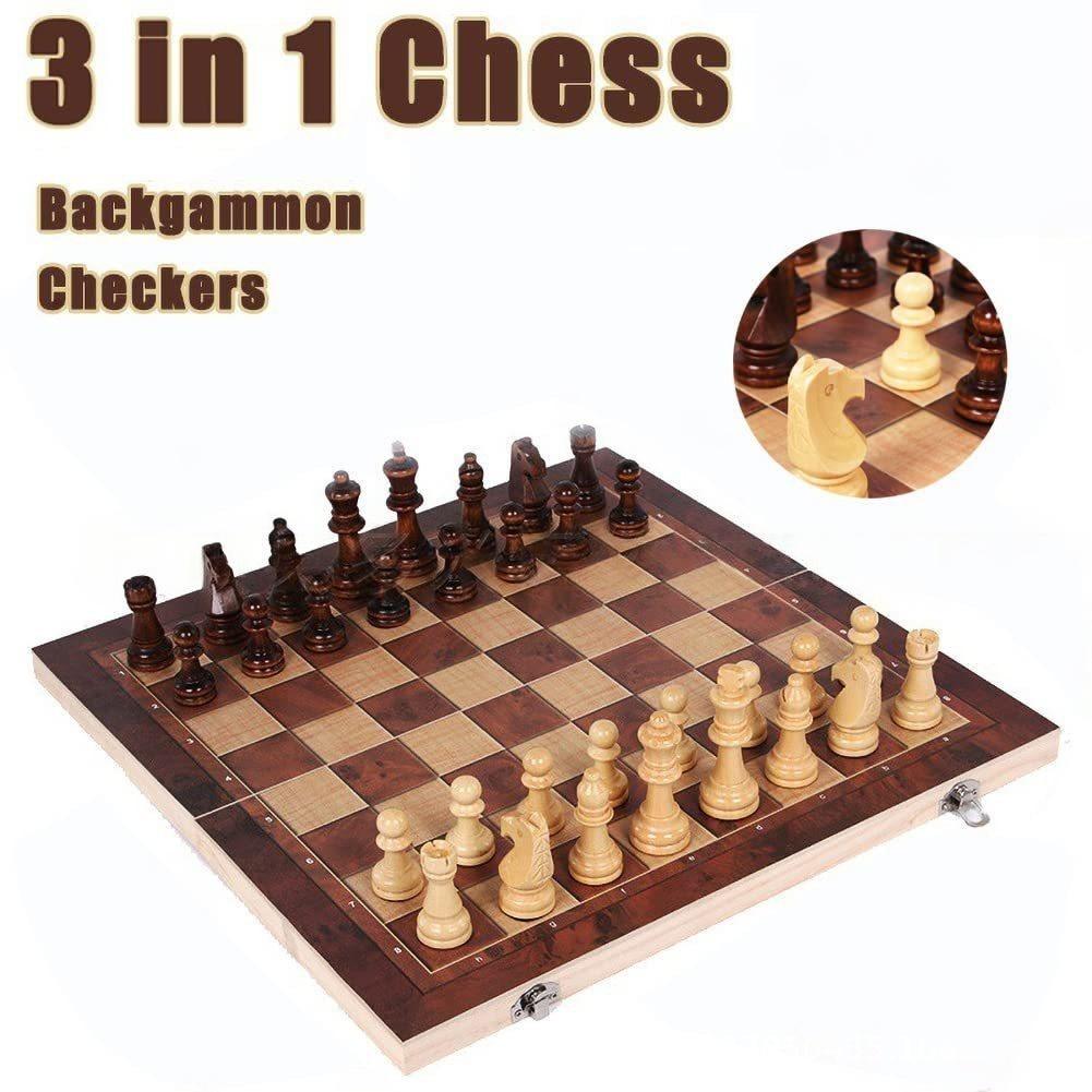 3 in 1 Wooden Chess Backgammon – Board Game Yearbook Bewertung und Preis