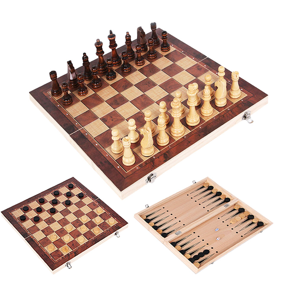 3 in 1 Wooden Chess Backgammon – Board Game Yearbook Bewertung und Preis