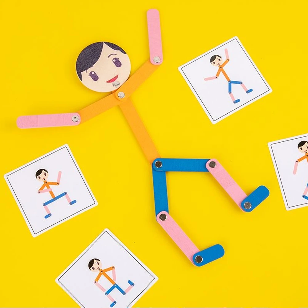 Sport Wooden Man Material DIY  – Board Game Word Bewertung und Preis