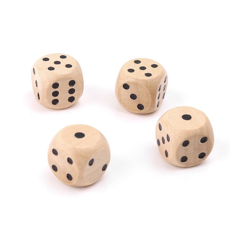 10Pcs Wooden 6 Sided D6 Faces  – Board Game Loop Bewertung und Preis