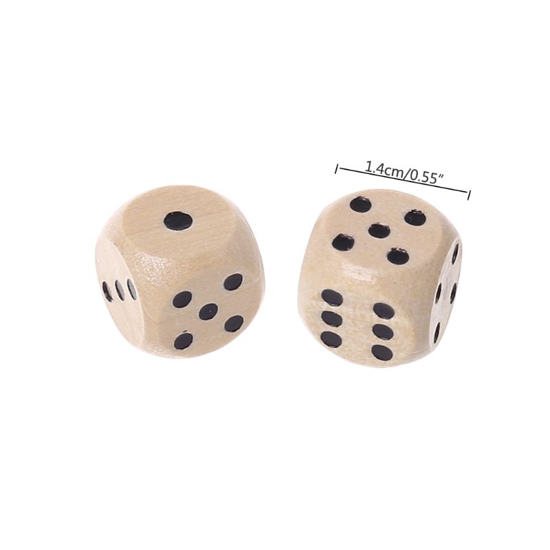 10Pcs Wooden 6 Sided D6 Faces  – Board Game Loop Bewertung und Preis