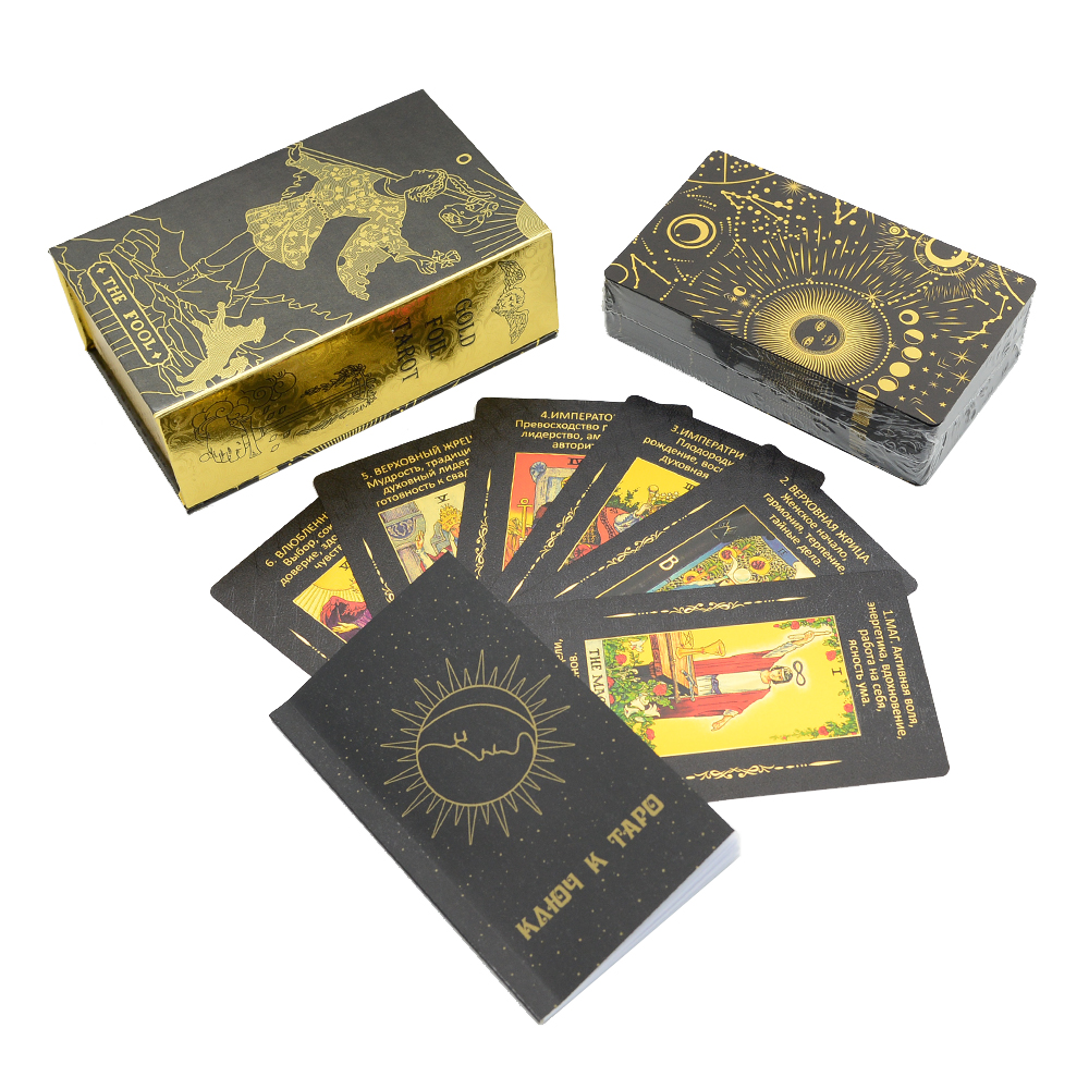 Gold Foil Tarot 12x7cm Russian – Board Game For Couple Bewertung und Preis