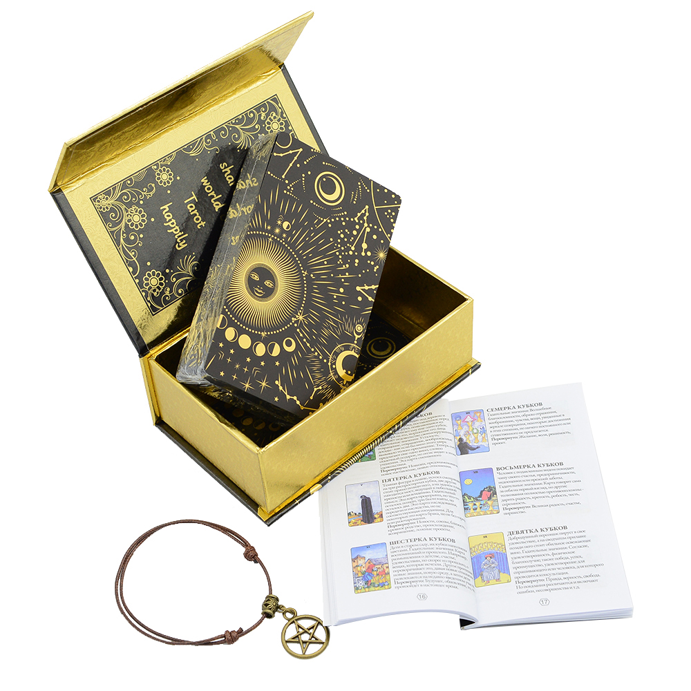 Gold Foil Tarot 12x7cm Russian – Board Game For Couple Bewertung und Preis