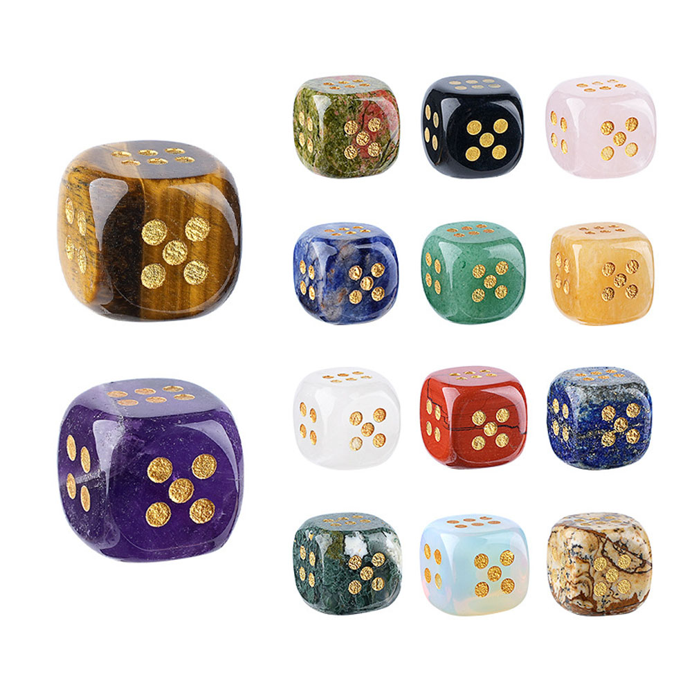 1pc Natural Stone Crystal Dice – Board Game Loop Bewertung und Preis