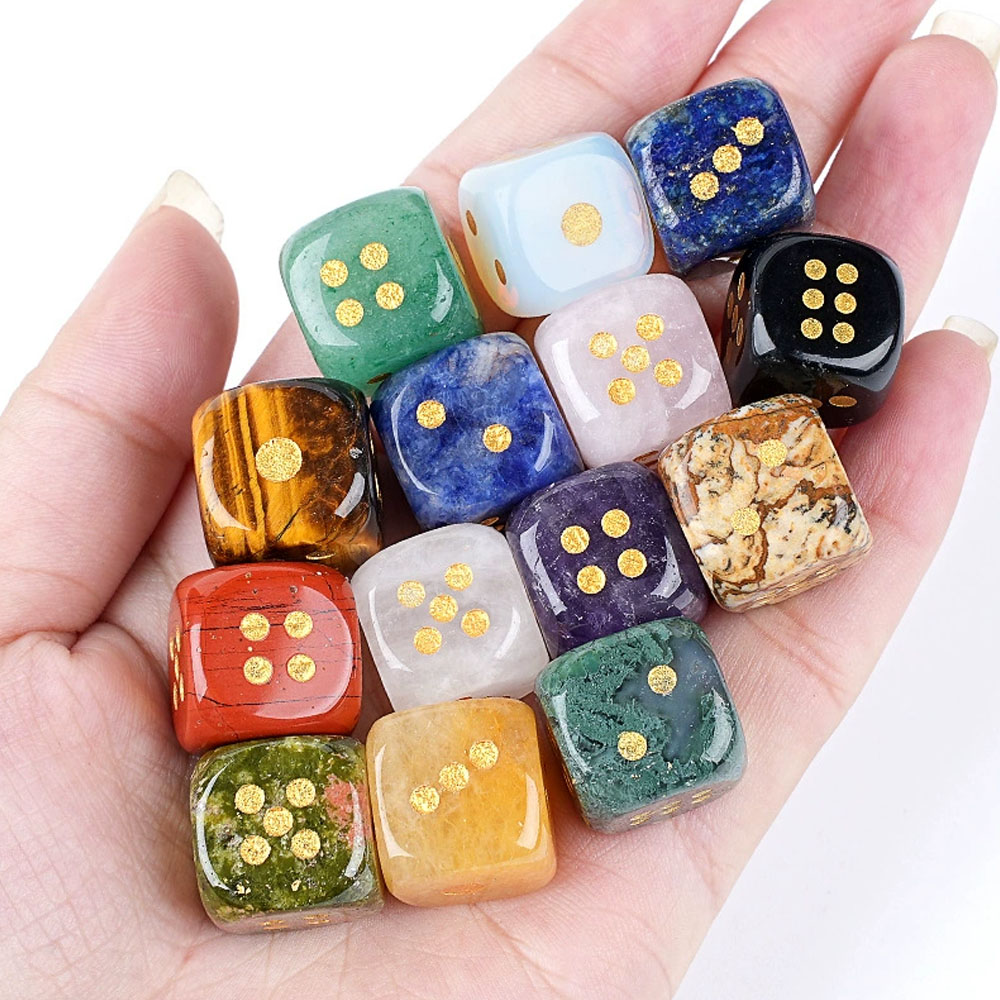 1pc Natural Stone Crystal Dice – Board Game Loop Bewertung und Preis